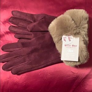 Millie Mae faux fur gloves